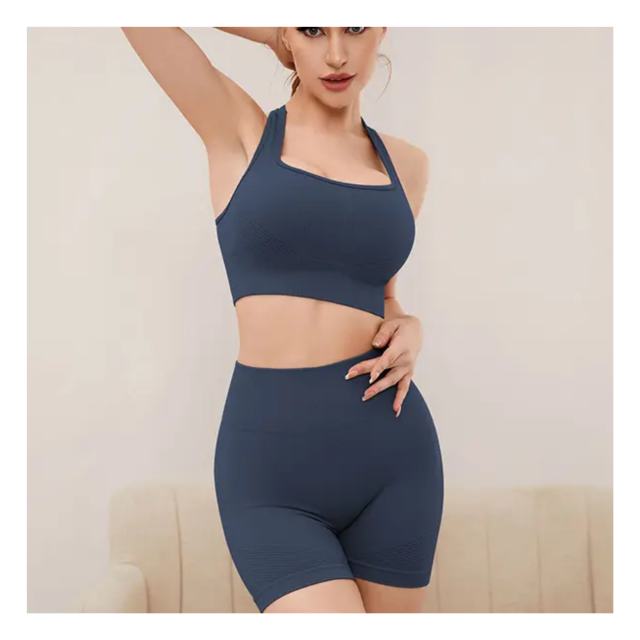 ชุดแมทกางเกงกีฬาขาสั้น สปอร์ตบรา (บรา+กางเกงขาสั้น)