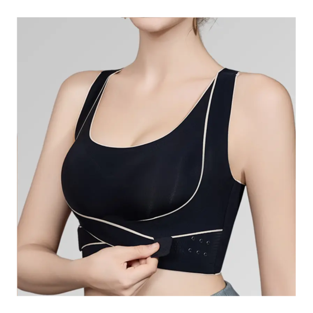 สปอร์ตบราสายไขว้กระดุมหน้า