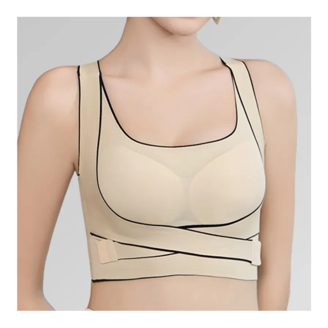 สปอร์ตบราสายไขว้กระดุมหน้า