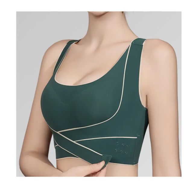 สปอร์ตบราสายไขว้กระดุมหน้า