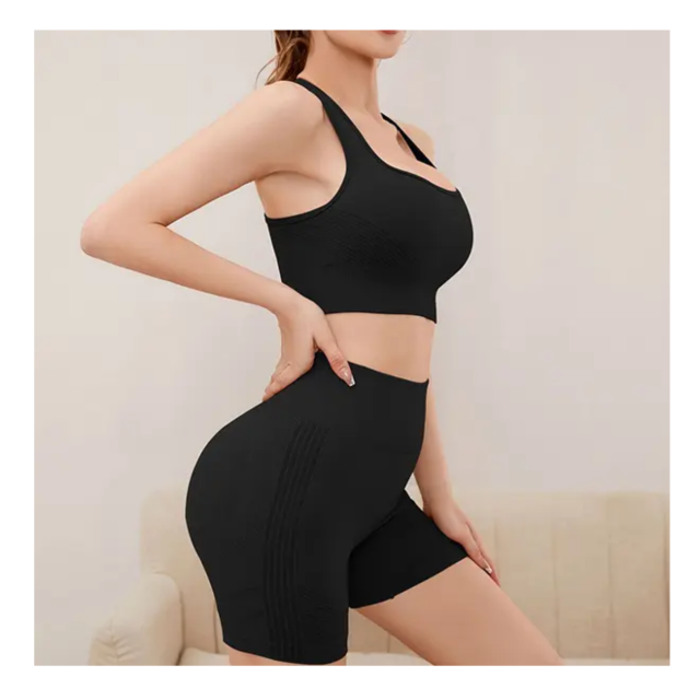 ชุดแมทกางเกงกีฬาขาสั้น สปอร์ตบรา (บรา+กางเกงขาสั้น)