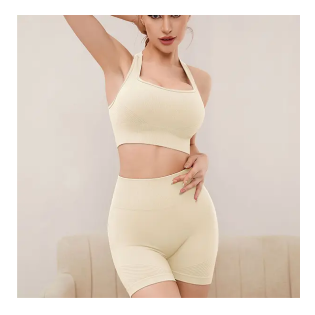 ชุดแมทกางเกงกีฬาขาสั้น สปอร์ตบรา (บรา+กางเกงขาสั้น)